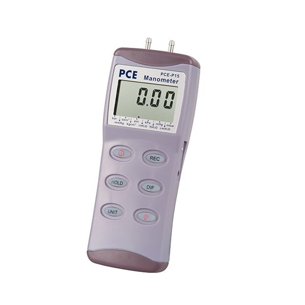 Pce Instruments Differential Pressure Gauge, 0 to +/-15 PSI PCE-P15 - main